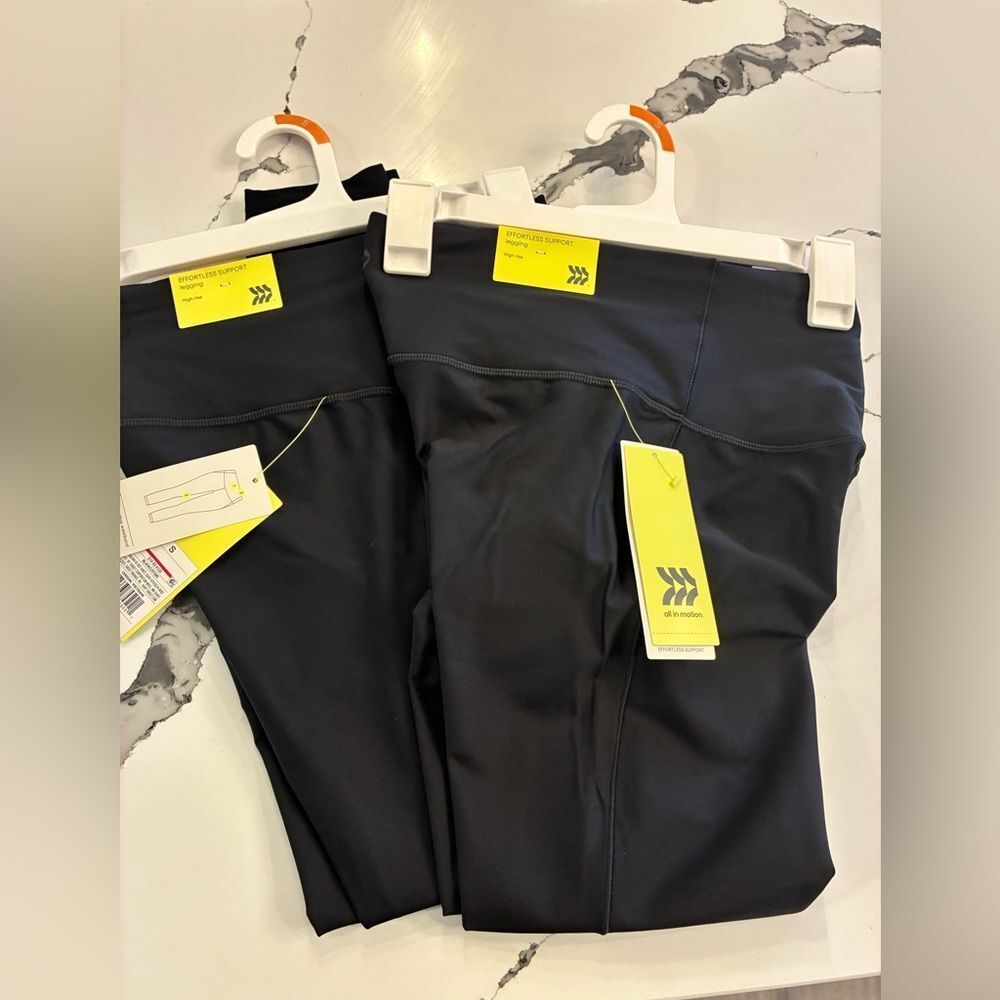 All in Motion Women's Black Leggings set of 2